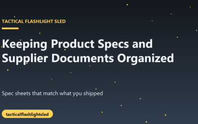 Keeping Product Specs and Supplier Documents Organized in Specialty Retail