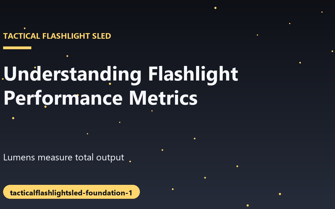 Understanding Flashlight Performance Metrics and Specifications