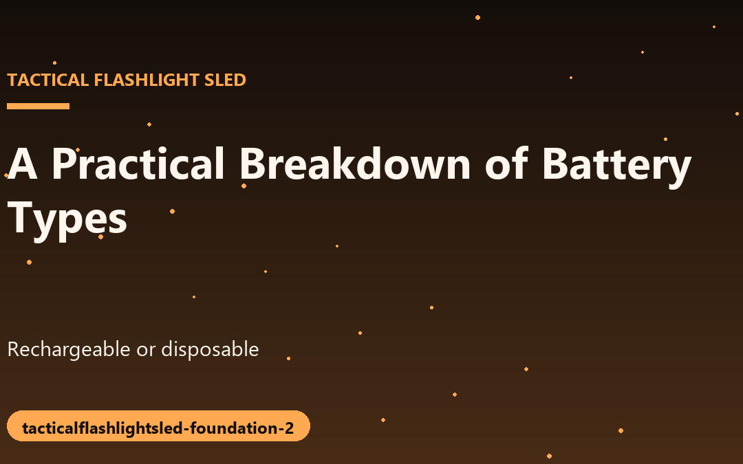 A Practical Breakdown of Battery Types for High Output Lights