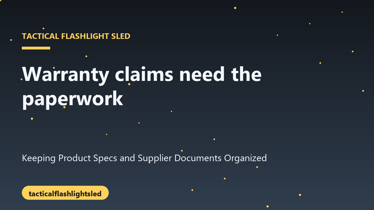 Checklist for handling warranty claims with complete paperwork